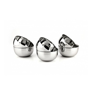 Petit bol de service en acier inoxydable pour sauces trempettes et noix pratique pour les collations quotidiennes et les rassemblements de fête - Product Image 1