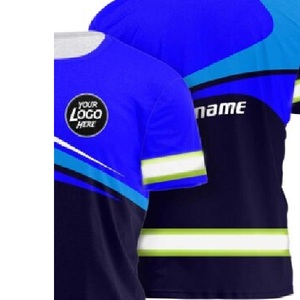 Custom Colors 100% Polyester Security Guard Uniforms Customized Short Sleeve Crew Neck Shirt Print for Adults Blank Jersey - Product Image 5