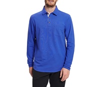Camiseta Polo de manga larga de algodón puro 100% para hombre regular en blanco de alta calidad personalizada al por mayor, camisa con estampado bordado lo