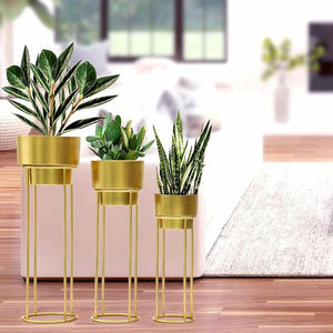 Best Wholesale Price Iron Metal Gold Coated Flower <b>Stand</b> Customized Size for Wedding Decoration Side <b>Corner</b> Living Room Decorate - Product Image 5