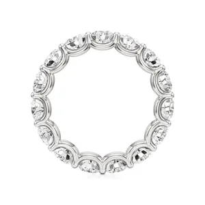 Bague d'éternité en diamant rond éternel - Product Image 4