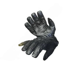 ถุงมือหนังสีดําต้านทานการตัดจากปากีสถาน มือและนิ้วความปลอดภัยตัดถุงมือป้องกันเข็มถุงมือป้องกันมีด - Product Image 3