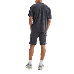 Conjunto de Camiseta y Pantalones Cortos de Verano con Logotipo Personalizado, Diseño de Cuello Redondo, Venta al por Mayor, Cómodo, 180 Gsm, Conjunto para Hombre - Product Image 5