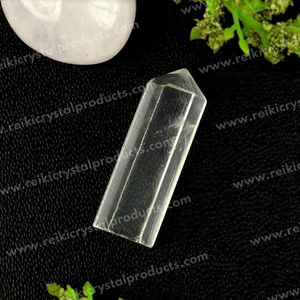 Tour d'obélisque en cristal de quartz clair 25-30 mm, pierre naturelle de guérison pour l'amplification énergétique - Product Image 2