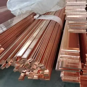 Copper Bars C12200 C18980 C15715 99.99% Pure And High Conductivity Copper Bar Flat Copper Busbar Price