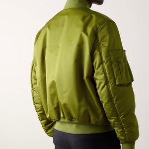 Veste bomber en satin pour homme, légère, vêtements d'hiver 2025, impression de logo personnalisée, nouveau design, meilleure qualité - Product Image 3