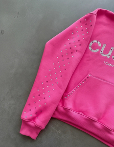 Sudaderas con Pedrería, Sudaderas Extra Grandes de Algodón Estilo Y2K, Sudaderas Gruesas con Estampado de Letras Personalizado, Sudaderas con Capucha Cuadradas para Unisex - Product Image 3