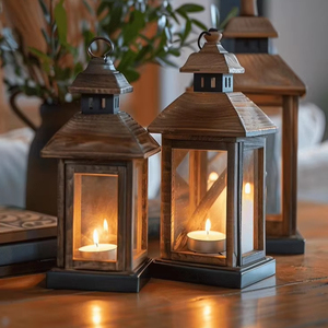 BEAUTIFUL THINK Accueil Désherbage et Décoration de Fête Lanterne à Bougie de Sol pour Décorations de Jardin Vente Chaude Lanterne à Bougie - Product Image 1