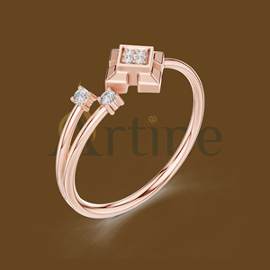 Conception de bague unique 18K pour les publicités sur les réseaux sociaux - Product Image 1