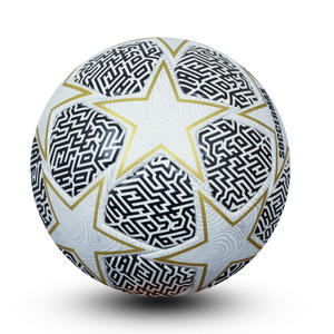 Balón de fútbol de alto rendimiento tamaño 5 DE JUEGO óptimo New Star Football con unión térmica de PU para competiciones calor paquistaní - Product Image 5