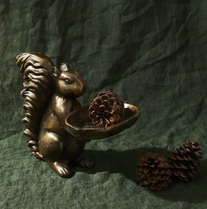 Bol de maintien d'écureuil en métal en laiton AK en laiton pièce maîtresse décorative finie antique au meilleur prix pour la décoration intérieure de table - Product Image 2