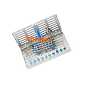 ชุดสิ่วผ่าตัดรากฟันเทียมชุดสิ่วโค้งตรง4ชิ้น/เซ็ตคู่มือคุณภาพเยอรมันได้รับการรับรอง CE - Product Image 4