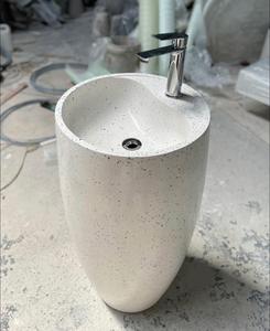 Alta calidad para baño Cemento Lavabo Redondo Nuevo estilo 2025 Hecho en Vietnam Durable - Product Image 1