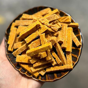 Bâtonnets de curcuma confits de qualité supérieure, bandes de curcuma naturelles, collation sucrée - Product Image 1