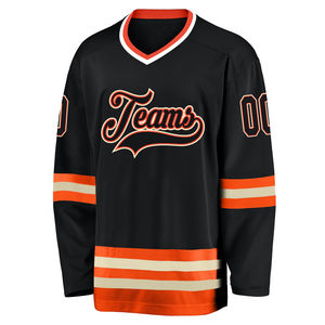 Jersey de Hockey sobre Hielo Personalizado de Alta Calidad, 100% Poliéster, Transpirable, de Secado Rápido, con Logotipo Personalizado, Talla Personalizada, Ligero, para Hombre - Product Image 2