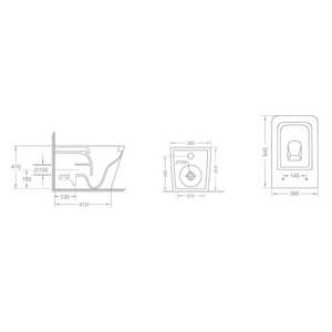 Juegos de Baño Premium de Cerámica para Instalar en el Suelo RIGA - Product Image 6