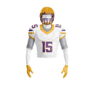 Venta Caliente, Precio Económico, Diseño Personalizado, Uniformes de Fútbol Americano, Último Diseño, 100% Poliéster Transpirable, Talla Grande, Manga Corta - Product Image 5