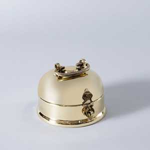 Caja de Almacenamiento de Latón Dorado 7x7x6 Pulgadas 0.8kg - Product Image 2