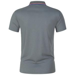 เสื้อโปโลธุรกิจสำนักงานผู้ชายฤดูร้อนเสื้อเชิ้ตกอล์ฟแขนสั้นลำลองแท้สีพื้นเสื้อ2024ระบายอากาศใช้ได้ทั้งชายและหญิง - Product Image 5