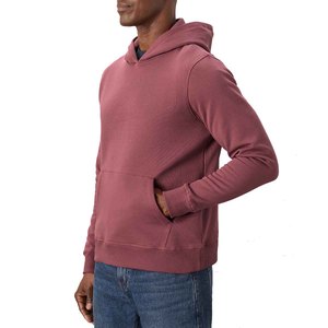 Men's Hooded Pullover Sweatshirt Solid Color French Terry Cotton Casual <b>Hoodie</b> Regular Fit Streetwear <b>Plain</b> <b>Hoodie</b> for Winter - Product Image 3