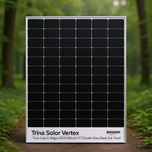 Panneau solaire Trina Solar Vertex Belga Solar 435W bifacial HJT double vitrage noir - Product Image 3