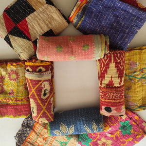 Boho โบราณแฮนด์เมด Kantha ผ้าห่มผ้าฝ้ายอินทรีย์วินเทจอินเดียผ้าส่าหรีผ้าห่มโยนผ้าคลุมเตียงคู่สำหรับโรงแรมบ้าน - Product Image 1