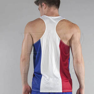 Singlets de haute qualité de style à la mode avec des maillots de lutte pour hommes en polyester 100% avec des marques de distributeur - Product Image 2