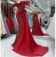 Robe de soirée élégante et rêveuse en satin, coupe droite, manches courtes, col à nœud, ornée de cristaux, style vintage, froncée, pour bal de promo, antistatique