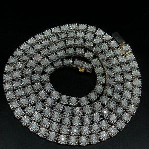 Nwaklace 10K สีเหลืองทองเทนนิสทรงกลมเพชร - Product Image 2