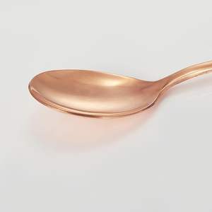Cuchara de cobre puro, vajilla de cobre para mezclar salsa, servir cuchara de cobre, cuchara de comida occidental al precio más bajo - Product Image 3