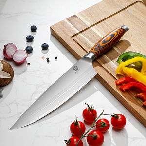 Cuchillo de Chef Profesional de 8 Pulgadas, Cuchillo de Cocina de Acero Inoxidable para Rebanar, Mango de Madera Pakka, Diseño Tradicional para Restaurantes y Regalos - Product Image 2
