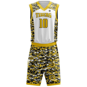 Meilleurs uniformes de basketball unisexes d'été du fournisseur, imprimés, 100 % polyester, haute qualité, respirants, vêtements de sport personnalisés, offre spéciale - Product Image 2
