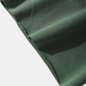 Shorts d'été pour hommes style urbain, en coton de haute qualité, décontractés, respirants, taille élastique mi-haute, motif uni sur le devant - Product Image 6