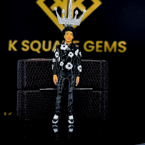 Colgante de Hip Hop Personalizado para Niños y Hombres con Foto 3D en Esmalte y Moissanita, Plata 925 - Product Image 3