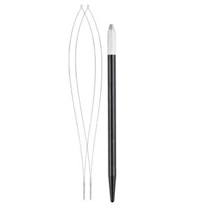 MIANBRO Agujas de gancho plateado Herramientas de extensión de cabello con paquete de madera Herramienta de bucle 3,5 pulgadas Micro panes para estilos de cabello - Product Image 6