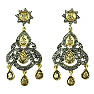 "Chic <b>Gold</b>-Plated Teardrop <b>Dangle</b> <b>Earrings</b> for Women" - Product Image 2