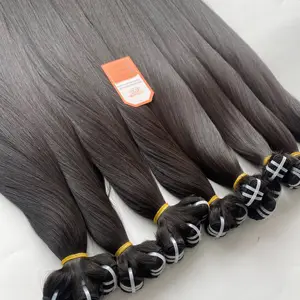 Unavailable High Quality Weft Virgin Human Hair Extension Best Selling 100% Natural Black Vietnamese Hair Bundles Easy To Use