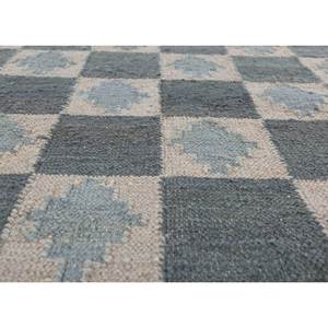 Alfombra de Lana Azul Alhambra de Gran Tamaño, Rectangular 9x12, con Patrón Geométrico para Entrada, Pasillo o Habitación - Modelo ADWL-13240 - Product Image 3