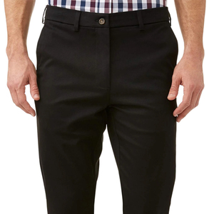 Pantalon droit pour homme à taille mi-haute, coupe confortable, en toile décontractée, respirant et à séchage rapide, service OEM personnalisé, prix raisonnables, en promotion - Product Image 3
