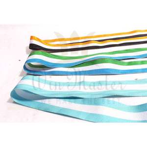 OEM Haute Qualité Miniature Ruban Médaille Service Gros-Grain Tissu Pays Drapeau Couleurs Récompenses Médaille Drapé - Product Image 1