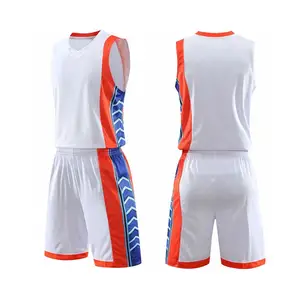 Basketbal Uniform Kit Custom Team Sublimatie Basketbal Truien Maken Uw Eigen Ontwerp Basketbal Uniform Oem