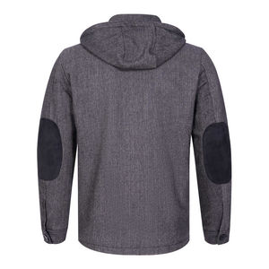 เสื้อแจ็กเก็ตสีเทาอมเทาสำหรับ100% เสื้อแจ็กเก็ตปักลายดีไซน์ในฤดูหนาวปรับแต่งได้มีซิปสไตล์ลำลองอัจฉริยะ - Product Image 4