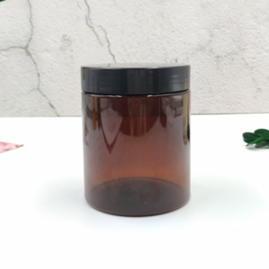 Nouveau produit pot PET brun foncé 250ml - 68mm - 26g pots alimentaires en PET avec couvercle en plastique cosmétiques emballage alimentaire Pavico Vietnam - Product Image 4