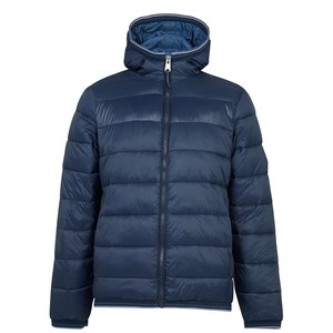 Veste matelassée à bulles personnalisée pour homme, 100% polyester, chaude, hiver, tricotée, en toile, avec col à capuche - Product Image 5