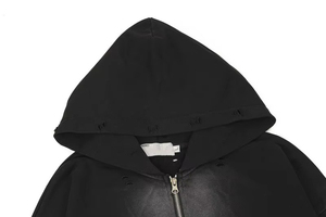 Sudadera con Capucha Cálida de Invierno 100% Algodón Fleece Digital Ecológica Transpirable Diseñada para Brindar Comodidad, Suavidad y Durabilidad para Hombre - Product Image 4