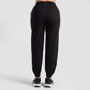 Pantalon de jogging respirant en tissu éponge Pulse Pro, taille mi-haute, couleur noire - Product Image 2