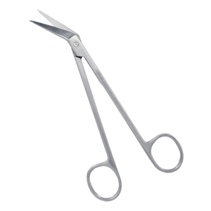 Ciseaux de gomme Locklin de haute qualité en acier métallique en forme d'angle un tranchant denté ciseaux de chirurgie médicale - Product Image 1