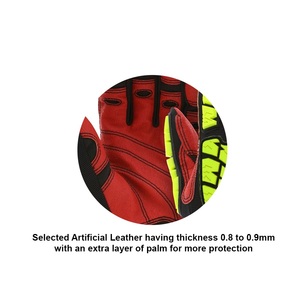 Guantes de trabajo de protección de alto impacto Guantes DE SEGURIDAD TPR de cuero artificial de tamaño al por mayor para mecánicos y trabajadores de campos petroleros - Product Image 2