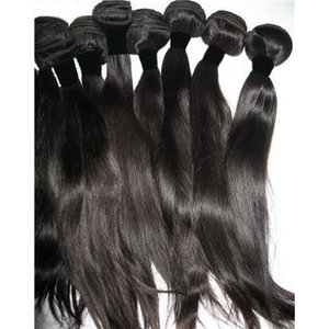 ราคาโรงงานขายส่ง ผมอินเดียแท้แบบเรียงเส้น 100% ผมเวอร์จินตรง แบบเย็บด้วยเครื่องจักร  แบบสองชั้น  ต่อผมแท้ - Product Image 3