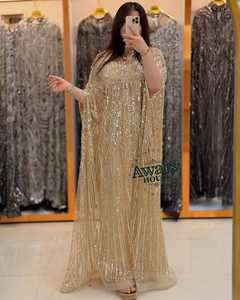 Nouvelle arrivée 2025 Robe de mariée de luxe élégante à paillettes et strass en cristal de forme trapèze longueur ras du sol - Product Image 4